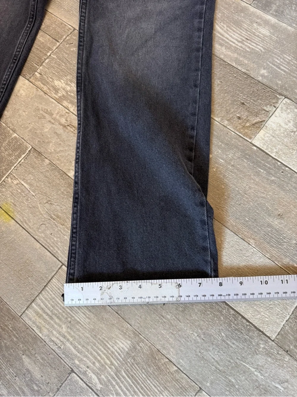 We The Free Black Washed Straight Leg Jeans